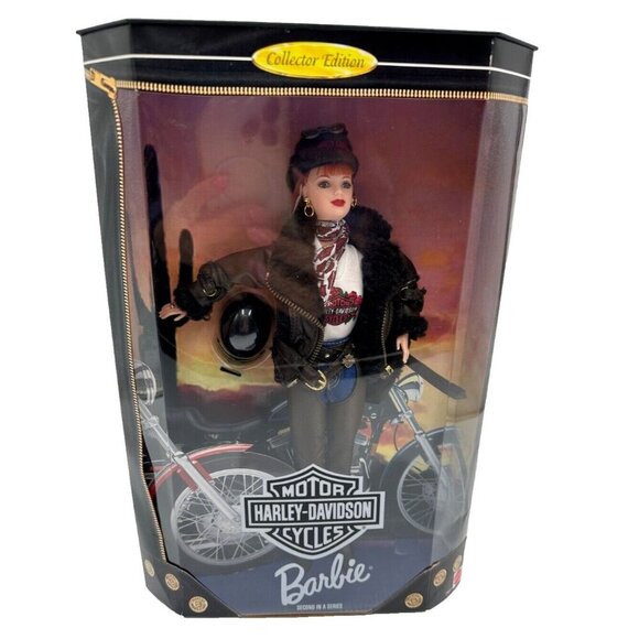 NIB Vintage 1998 Harley Davidson red headed Barbie Mattel 20441 - Picture 1 of 4